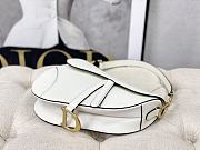 Dior Saddle White Grained Calfskin 25.5 x 20 x 6.5 cm - 5