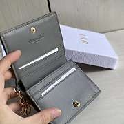 Dior Two-Fold Wallet Gray Size 11 x 9 x 3.5 cm - 6