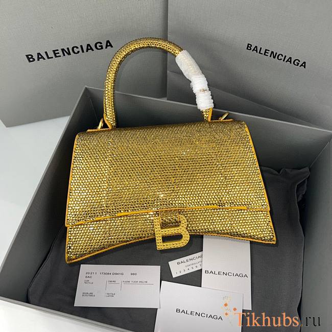 Balenciaga Hourglass Yellow 23x10x24cm - 1