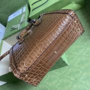 Gucci Diana Small Crocodile Brown Tote Bag 27x24x11cm - 2