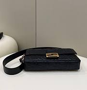 Fendi Baguette Black Leather Bag 32x16x5cm - 6