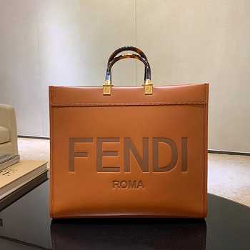 Fendi Sunshine Medium Tote Bag Brown 35 x 31 x 17cm  