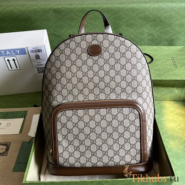 Gucci Backpack With Interlocking G 31.5x41x14.5cm - 1