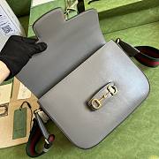 Gucci Horsebit 1955 Shoulder Bag Grey 31x20x7.5cm - 2