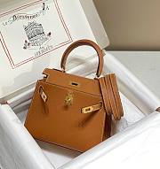 Hermes Mini Kelly Epsom Brown 20cm - 4