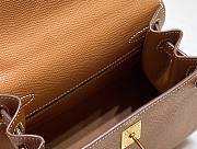 Hermes Mini Kelly Epsom Brown 20cm - 3