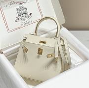 Hermes Mini Kelly Epsom White 20cm - 6