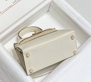 Hermes Mini Kelly Epsom White 20cm - 5