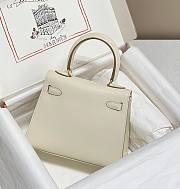 Hermes Mini Kelly Epsom White 20cm - 4