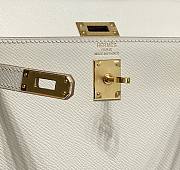 Hermes Mini Kelly Epsom White 20cm - 2