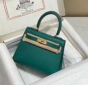 Hermes Mini Kelly Epsom Green 20cm - 1