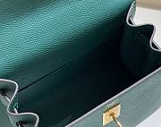 Hermes Mini Kelly Epsom Green 20cm - 3