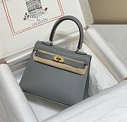 Hermes Mini Kelly Epsom Grey 20cm - 1