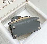 Hermes Mini Kelly Epsom Grey 20cm - 5