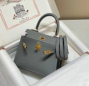 Hermes Mini Kelly Epsom Grey 20cm - 4