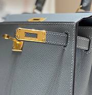 Hermes Mini Kelly Epsom Grey 20cm - 3