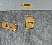 Hermes Mini Kelly Epsom Grey 20cm - 2