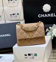 Chanel 22K Coco First Flap Bag Cavier Beige 20cm - 1