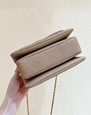 Chanel 22K Coco First Flap Bag Cavier Beige 20cm - 4