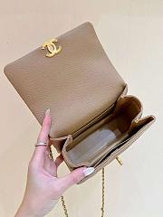 Chanel 22K Coco First Flap Bag Cavier Beige 20cm - 2