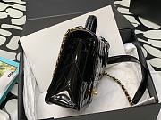 Chanel Mini Flap Bag Patent Black 17x20.5x6cm - 2