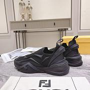 Fendi Flow Black Mesh Running Sneaker - 6