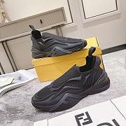 Fendi Flow Black Mesh Running Sneaker - 4