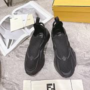 Fendi Flow Black Mesh Running Sneaker - 2