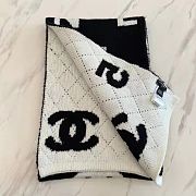 Chanel Black and White Shawl  - 4