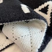 Chanel Black and White Shawl  - 3