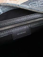 Balenciaga Neo Cagole XS BB Monogram Bleached Denim 26x18x13cm - 3