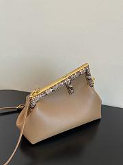 Fendi First Small Beige Leather With Python 26x18x9.5cm - 5