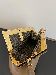 Fendi First Small Beige Leather With Python 26x18x9.5cm - 4