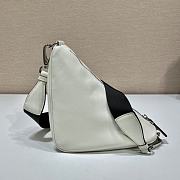 Prada Triangle Leather White Shoulder Bag 26x14x12cm - 5