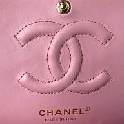 Chanel 22C Pink Tweed Mini Flap Bag 25cm - 4