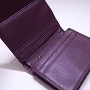 Dior Burgundy Oblique Saddle Wallet 11x8.5x3cm - 3