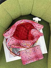Chanel 22 Handbag Tweed Pink 35 × 37 × 7 cm - 2
