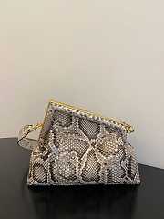 Fendi First Medium Python Leather 32.5 x 23.5 x 15 cm - 4