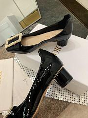 Dior Idylle Ballet Pump Black Patent Heel 3.5cm - 6