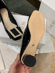 Dior Idylle Ballet Pump Black Patent Heel 3.5cm - 4