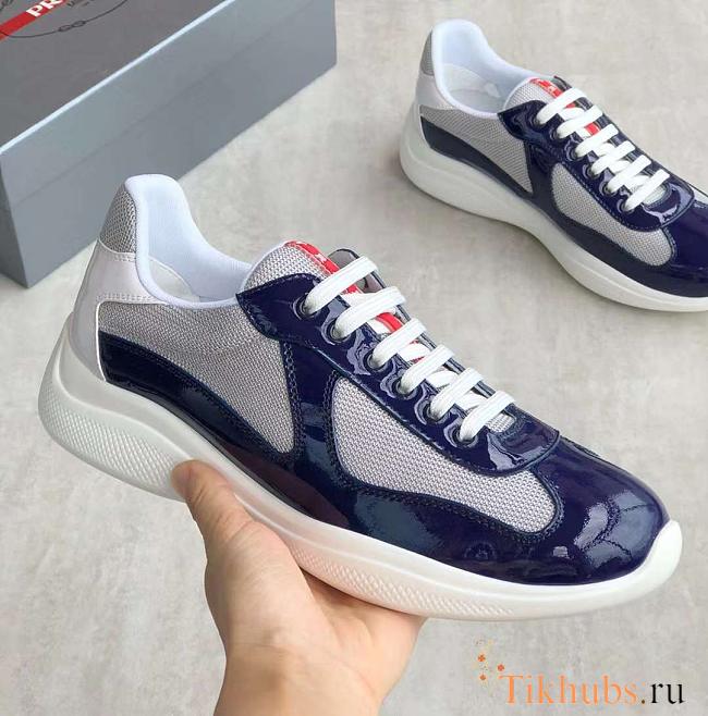 Prada America's Cup Sneakers Blue Silver - 1