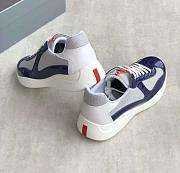 Prada America's Cup Sneakers Blue Silver - 5