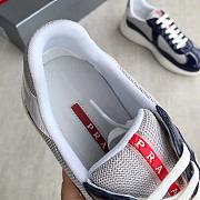 Prada America's Cup Sneakers Blue Silver - 3