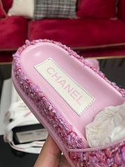 Chanel Sandals Pink Tweed - 4