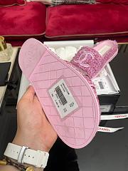 Chanel Sandals Pink Tweed - 3