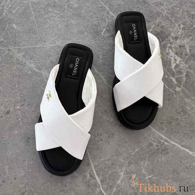 Chanel White Sandals - 1