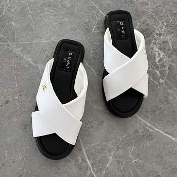 Chanel White Sandals