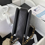 Chanel 22K Coco First Flap Bag Cavier Black 20cm - 2