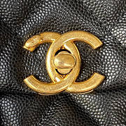 Chanel 22K Coco First Flap Bag Cavier Black 20cm - 6