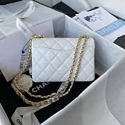 Chanel 22K Coco First Flap Bag Cavier White 20cm - 6